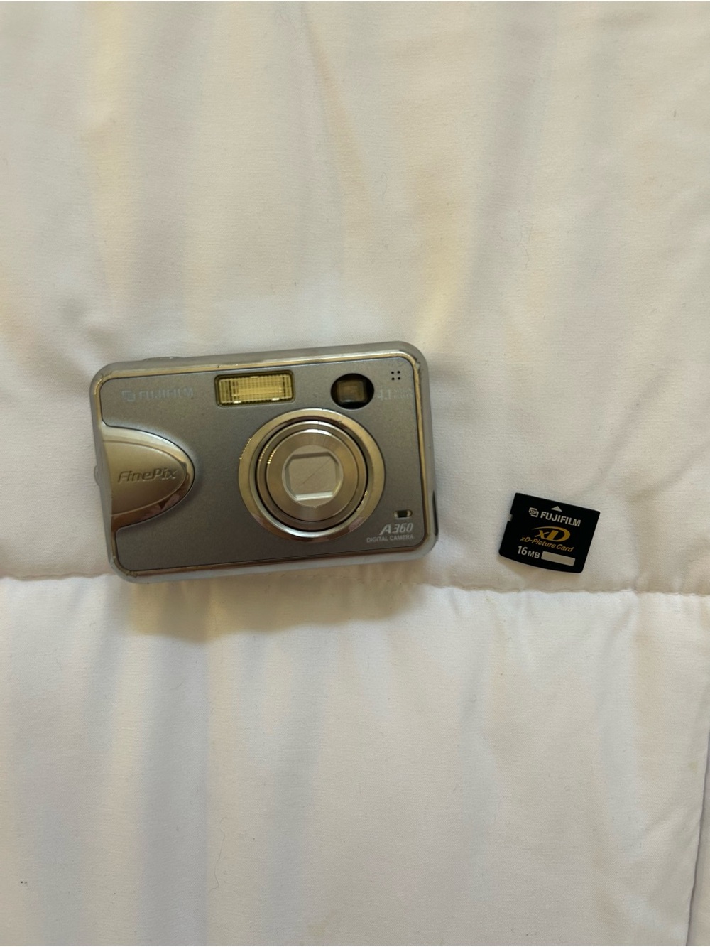 Fujifilm FinePix A360 Silver Digital Camera with 16GB XD Card
